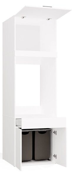 TP Living Koupelnová skříňka na pračku s nástavcem POLA TWIN 1S Z 64 cm bílá