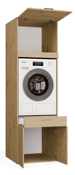 TP Living Koupelnová skříňka na pračku s nástavcem POLA TWIN 1S Z 64 cm dub Artisan