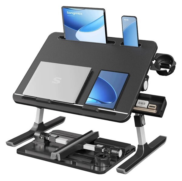 SONGMICS Stojan na notebook Vasagle Ding 56 cm černý