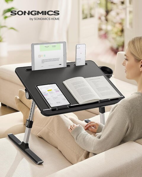 SONGMICS Stojan na notebook Vasagle Ding 56 cm černý