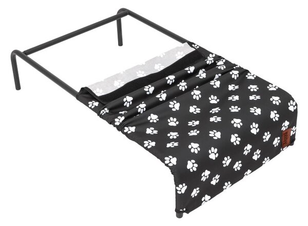 Pelíšek IRON XXL tlapky, černý