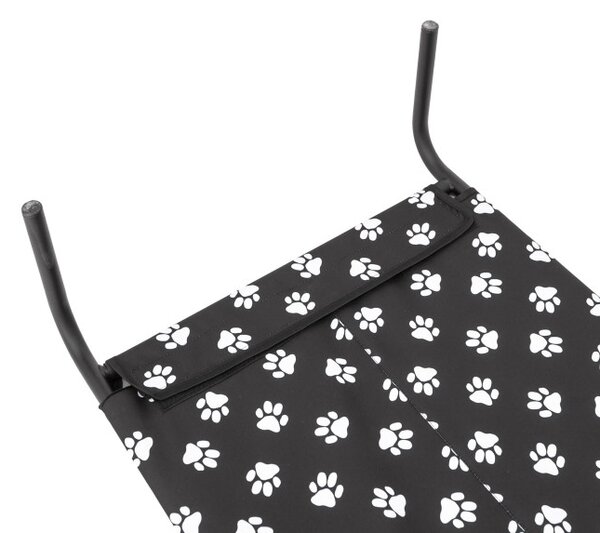 Pelíšek IRON XXL tlapky, černý