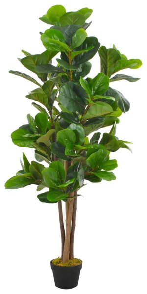 Umělá rostlina fíkus lyrový s květináčem zelená 152 cm