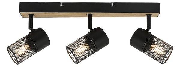 Rabalux bodové svítidlo Metta E14 3x MAX 40W dub 71153