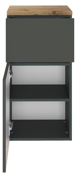 SPODNÍ SKŘÍŇKA, šedá, barvy grafitu, 40/79/35 cm Held - Koupelnové série, Online Only