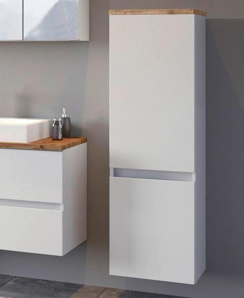 MIDI SKŘÍŇKA, bílá, barvy dubu, 40/130/35 cm Held - Koupelnové série, Online Only