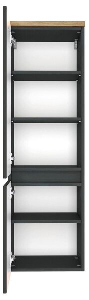 MIDI SKŘÍŇKA, šedá, barvy dubu, 40/130/35 cm Held - Koupelnové série, Online Only