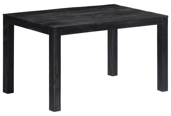 Jídelní stůl černý 140 x 80 x 76 cm masivní mangovníkové dřevo