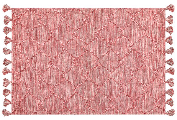 Koberec NIGDE Červená 160 x 230 cm Bavlna