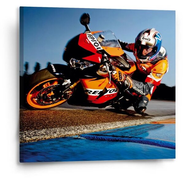 Sablio Obraz Motorkář 2 - 50x50 cm