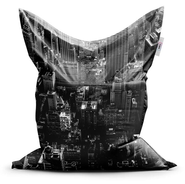 Sablio Sedací vak Classic Mrakodrapy 3 - 150x100 cm