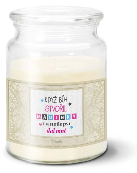 Sablio Svíčka Když Bůh stvořil maminky - 500 g