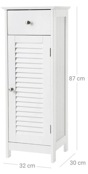 Koupelnová skříňka bílá AUK-E1143 WT