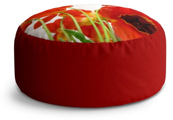 Sablio Taburet Circle Tulipány: 38x48 cm
