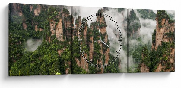Obraz - Zhangjiajie National Park, Čína (s hodinami) (90x30 cm)