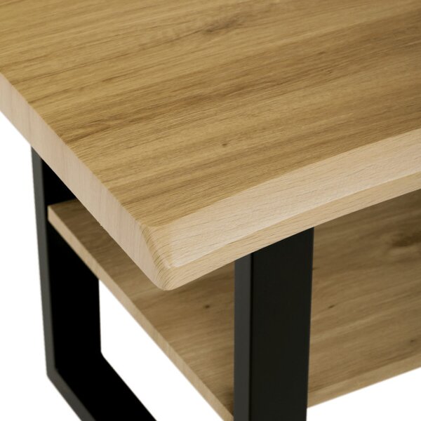Konferenční stolek CT-F4212 OAK divoký dub / černý