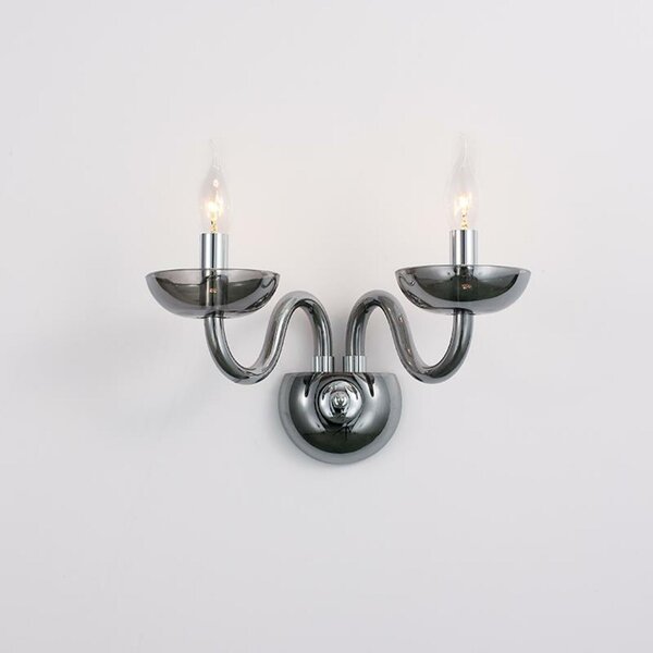 ACA Lighting Crystal nástěnné svítidlo BLK82182WSGC