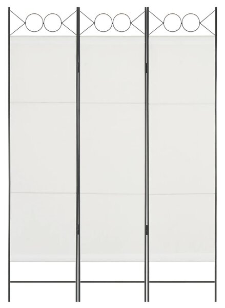 3dílný paraván bílý 120 x 180 cm