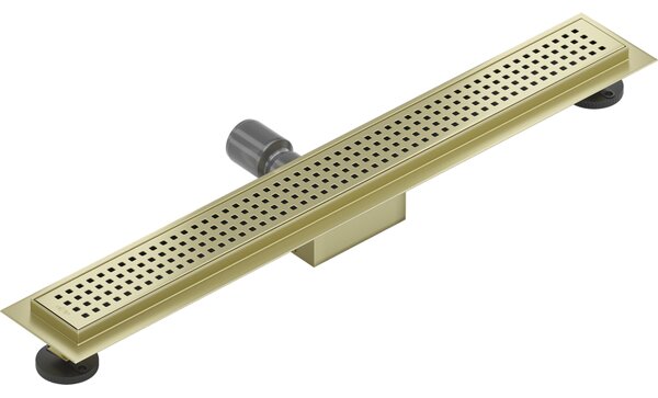 Mexen Flat, lineární podlahový žlab 70 cm, M08, zlatá matná, 1A25070-15