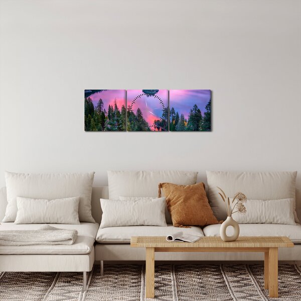 Obraz - Jezero Tahoe, Sierra Nevada, Kalifornie, USA (s hodinami) (90x30 cm)