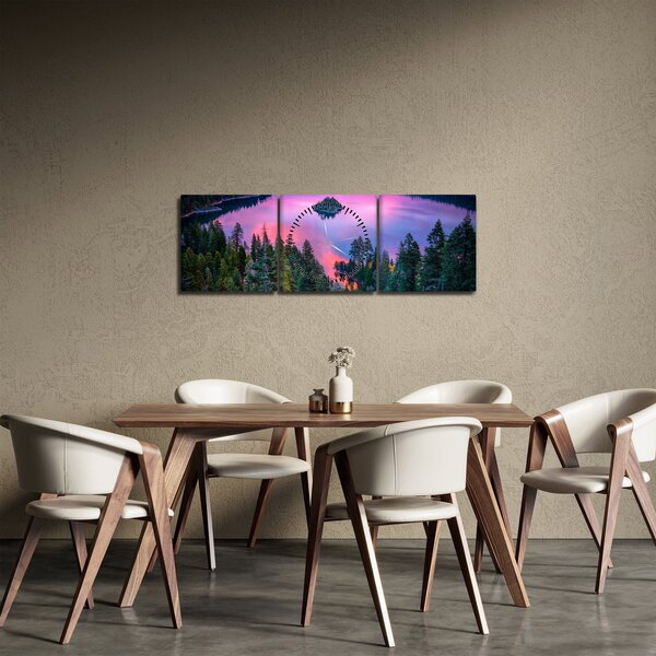 Obraz - Jezero Tahoe, Sierra Nevada, Kalifornie, USA (s hodinami) (90x30 cm)