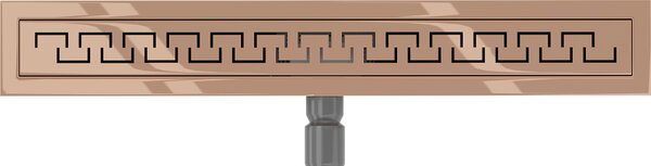 Mexen Flat, lineární podlahový žlab 60 cm, M15, růžové zlato, 1624060-15