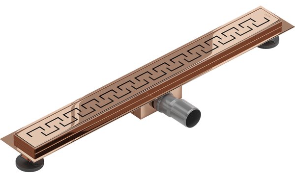 Mexen Flat, lineární podlahový žlab 60 cm, M15, růžové zlato, 1624060-15