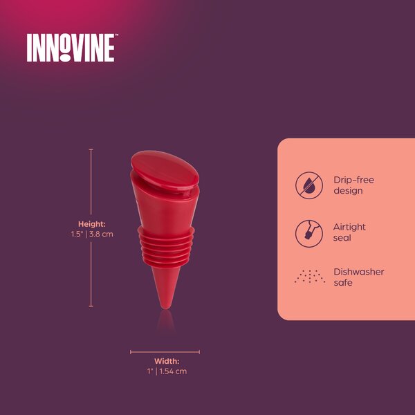 Silikonové zátky na víno Innovine - 4 ks