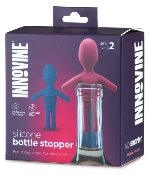 Silikonové zátky na víno Innovine - 2 ks