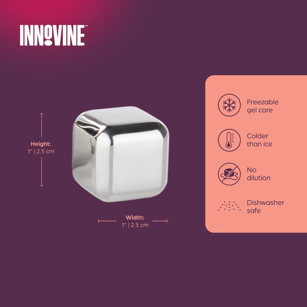 Nerezové chladicí kostky, Innovine, 4 ks, 2036