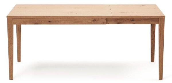Rozkládací jídelní stůl s přídavnou deskou v dekoru dubu 80x120 cm Yain – Kave Home