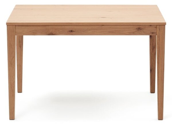 Rozkládací jídelní stůl s přídavnou deskou v dekoru dubu 80x120 cm Yain – Kave Home