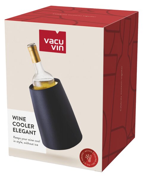 Chladicí nádoba na víno s aktivní vložkou ELEGANT, Vacu Vin, černá, 3649460