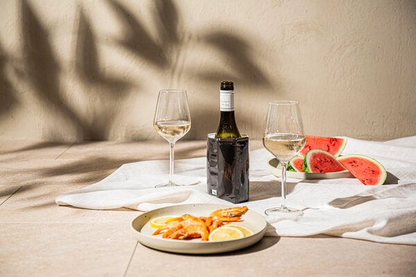 Chladič na víno/pivo mini, Vacu Vin, černý, 38544606