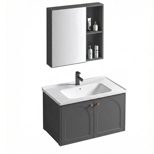 Sada koupelnového nábytku s umyvadlem Denver 60cm Grey