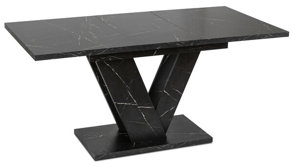 JAKS Jídelní stůl Clark 120 cm černý mramor glamour