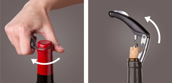 Číšnický nůž Vacu Vin - černý