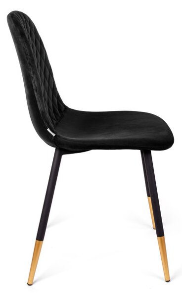 Židle NOIR sametová černá SS22 933466