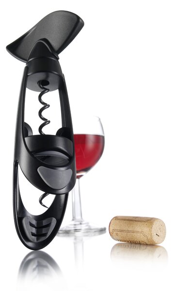 Vývrtka Twister Vacu Vin - černá