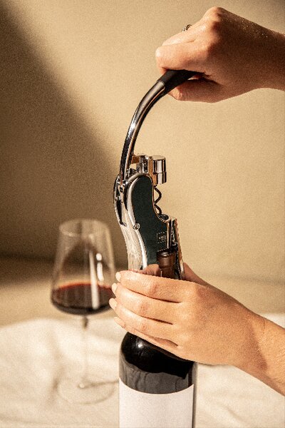 Páková vývrtka Vacu Vin Vertical- černá
