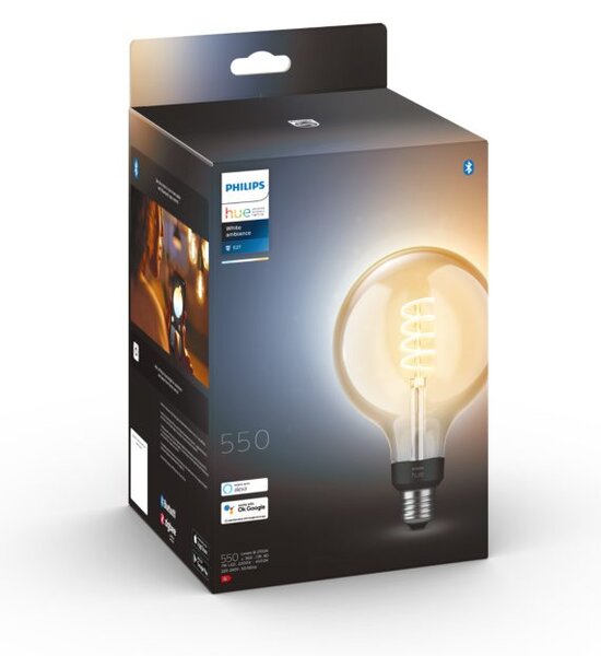 Hue WA LED Filament žárovka E27 G125 7W 550lm 2200-4500K IP20
