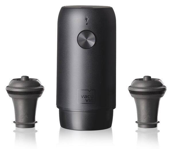 Nabíjecí vakuová pumpa na víno se 2 zátky Vacu Vin - USB, včetně Li-ion baterie