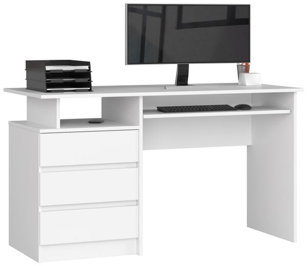 Kancelářský stůl CLP 135 cm bílý