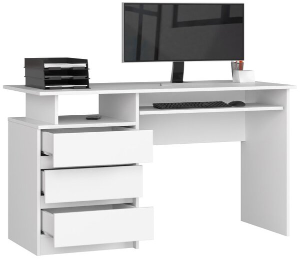 Kancelářský stůl CLP 135 cm bílý