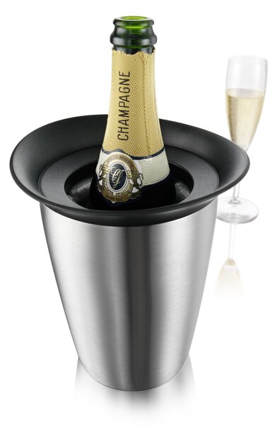 Chladicí nádoba na sekt s aktivní vložkou ELEGANT, Vacu Vin, nerez, 3647360