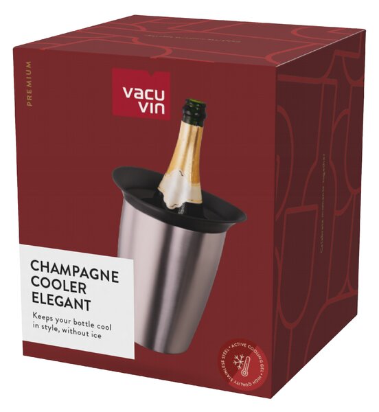 Chladicí nádoba na sekt s aktivní vložkou ELEGANT, Vacu Vin, nerez, 3647360