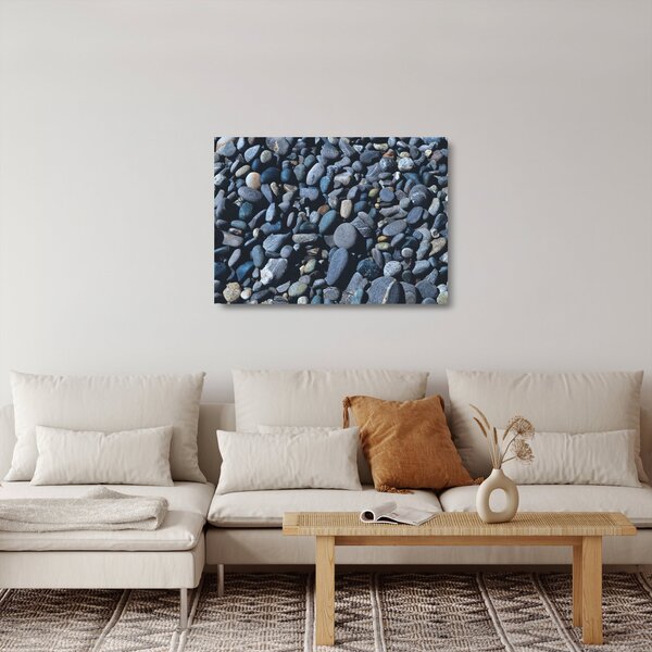Skleněný obraz plážových oblázků (70x50 cm)