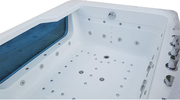 BPS-koupelny Hydromasážní vana HYD-TU913WH 170x130 BÍLÁ s ohřevem vody