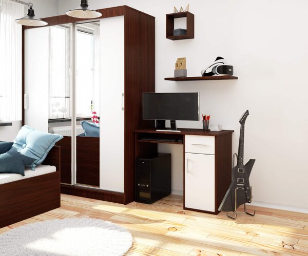 Kancelářský stůl PIN wenge / bílý