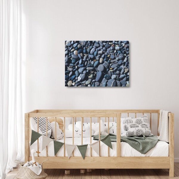 Skleněný obraz plážových oblázků (70x50 cm)